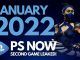 PlayStation Now January 2022 New Games