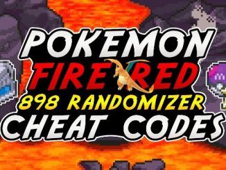 Pokemon FireRed 898 Randomizer Cheats GBA ROM