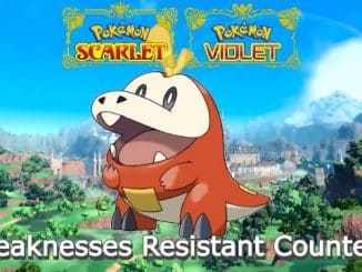 Pokemon Fuecoco Weaknesses Resistant Counters Scarlet and Violet
