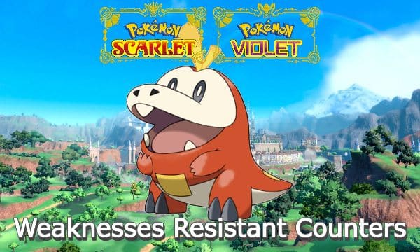 Pokemon Fuecoco Weaknesses Resistant Counters Scarlet and Violet