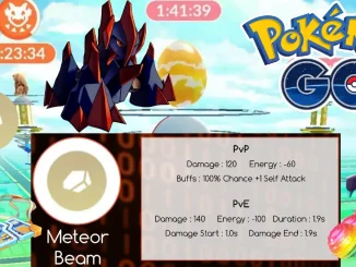 Pokemon Go Meteor Beam stats