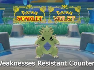 Pokemon Tyranitar Weaknesses Resistant Counters Scarlet and Violet