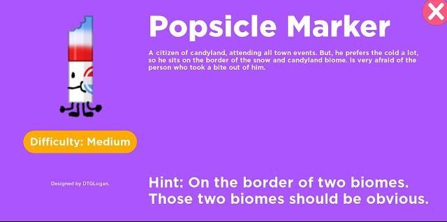 Popsicle Marker in Find the Markers