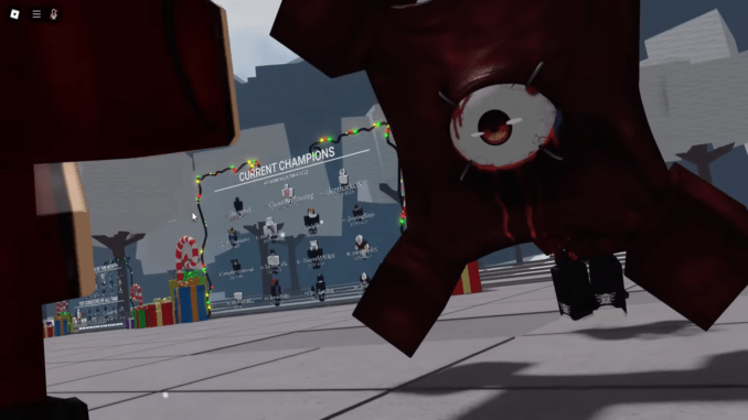 Prison Realm Finisher Emote in The Strongest Battlegrounds
