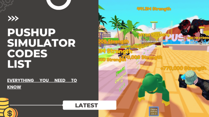 Push Up Training Simulator Codes