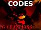 RPG Champions Codes Roblox