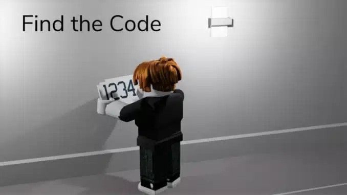 Roblox Find the codes