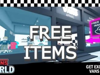 Roblox Vans World All Free items How to get them