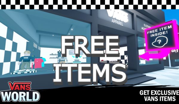 Roblox Vans World All Free items How to get them