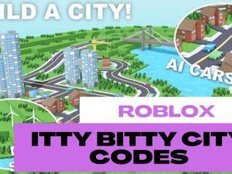 Roblox itty bitty city codes