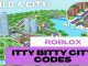 Roblox itty bitty city codes