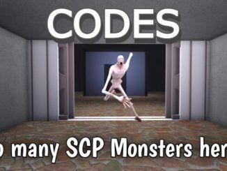 SCP Games and SCP Monsters Codes Roblox