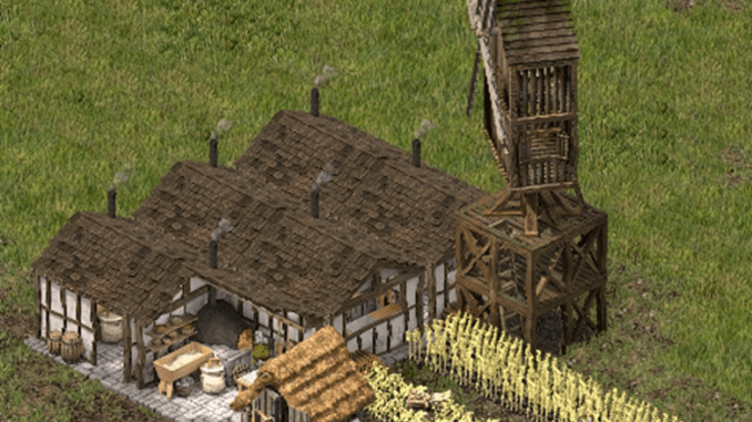Six bakeries, one mill, and one wheat farm fit comfortably in a 12x17 area. They increase population by 11, produce six times the food, and cost 95 wood.