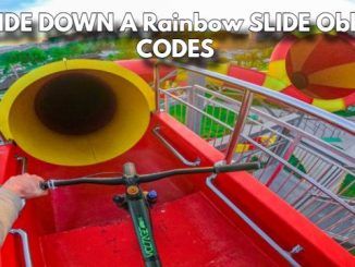 SLIDE DOWN A Rainbow SLIDE Obby Codes Roblox