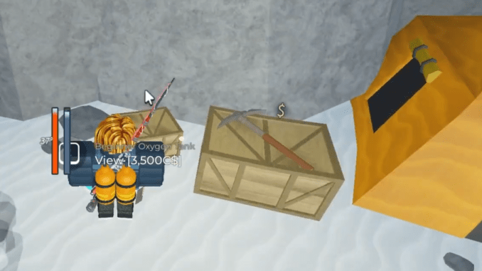 the pickaxe location Roblox Fisch