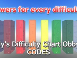 Silly's Difficulty Chart Obby 2 Codes Roblox