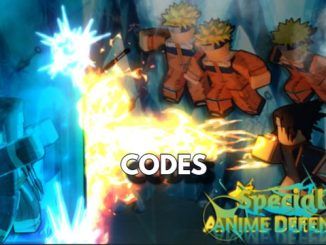 Special Anime Defense Codes Roblox