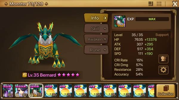 Summoners War Bernard Runes