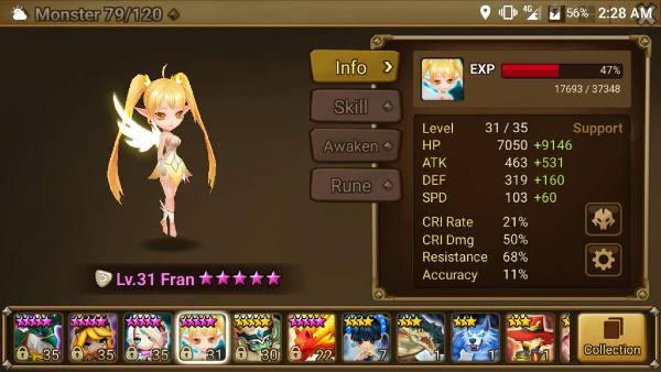 Summoners War Fran Runes