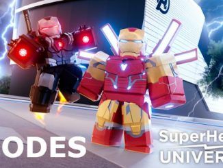 SuperHero Universe Codes - Roblox