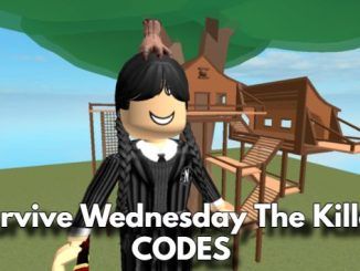 Survive Wednesday The Killer Codes Roblox