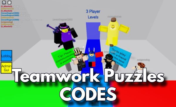 Teamwork Puzzles Codes Roblox