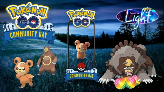 Teddiursa Community Day Ursaring y Ursaluna Pokemon Go