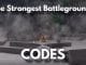 The Strongest Battlegrounds Codes Roblox