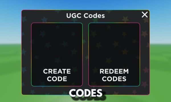 UGC Limited Codes Codes Roblox