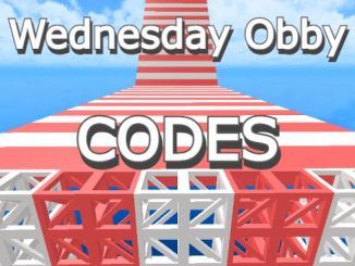 Wednesday Obby Codes Roblox