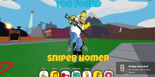 Where is Sniper Homer in Find the Simpsons