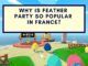 Why is Feather Party Popular in France?