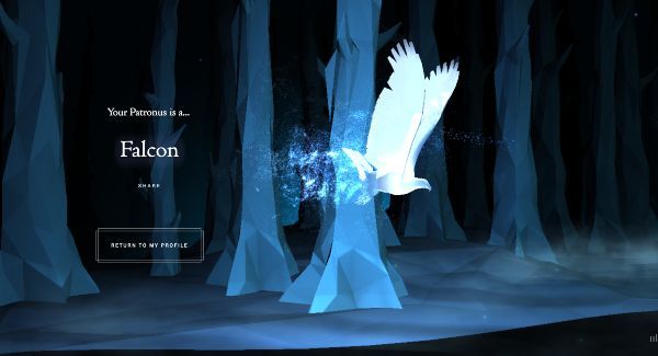 Wizarding World Patronus Falcon Answers