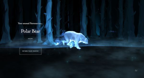 Wizarding World Patronus Polar Bear Answers