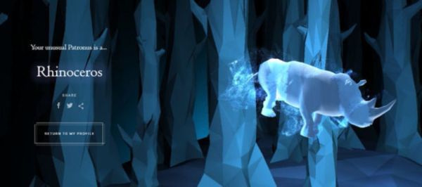 Wizarding World Patronus Rhinoceros Answers