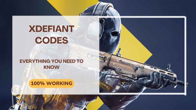 XDefiant Codes