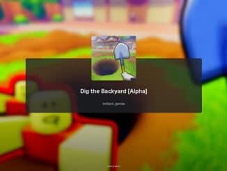 Roblox Dig The Backyard showcasing a showel and a hole with the loading screen