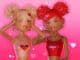 Dress to Impress thumbnail showcasing two girls for the new Valentines Update