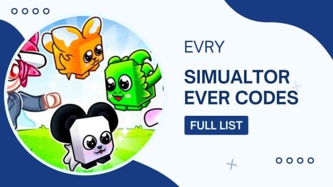evry simulator ever codes