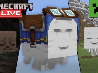 Happy Ghast on Minecraft showcasing on the Minecraft Live