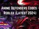 Anime Defenders Codes – Roblox (Latest 2024)