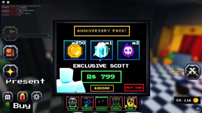 How To Get Scott Unit In Five Nights TD