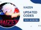 kaizen updated codes