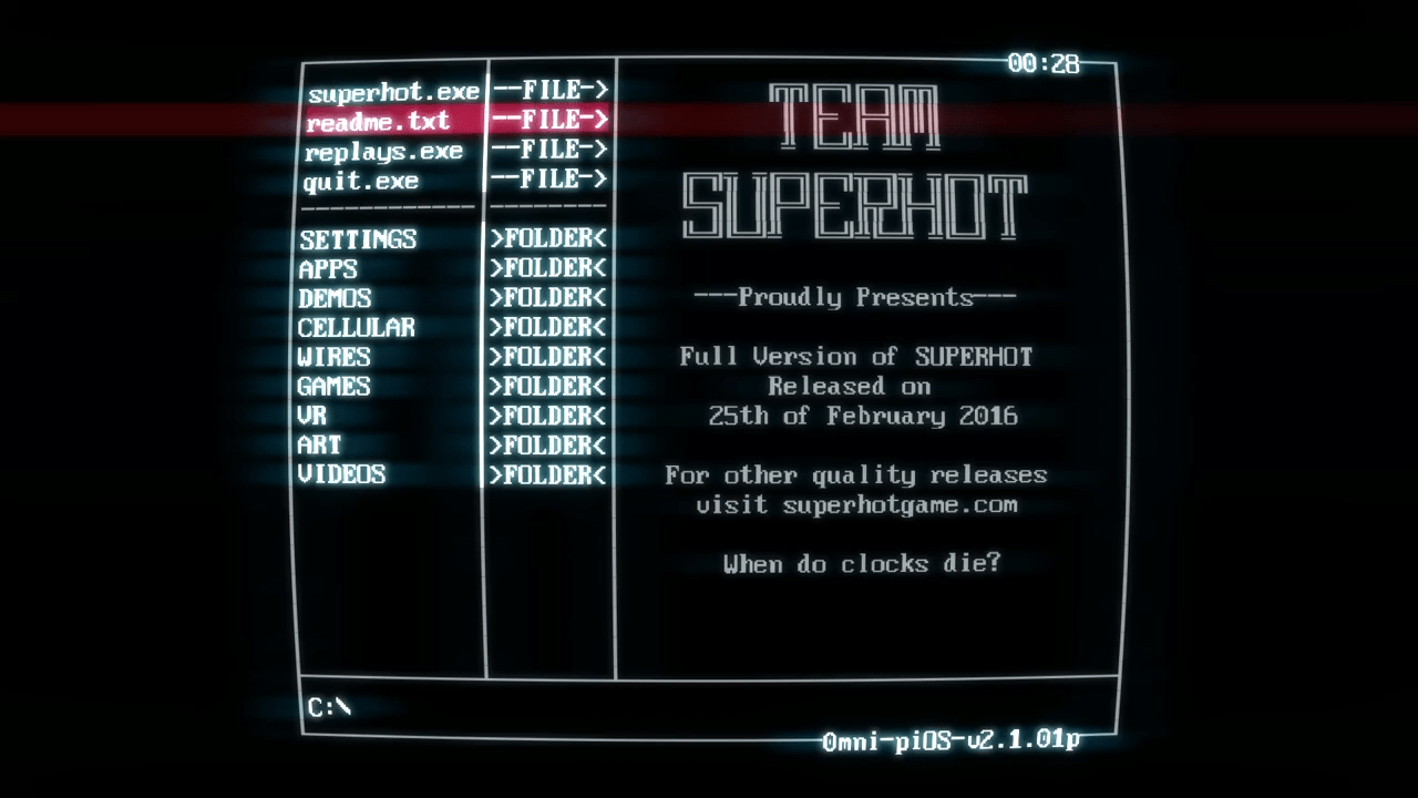 SUPERHOT: Deep Dive Gameplay Guide