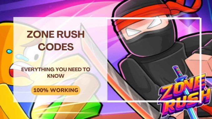 zone rush codes